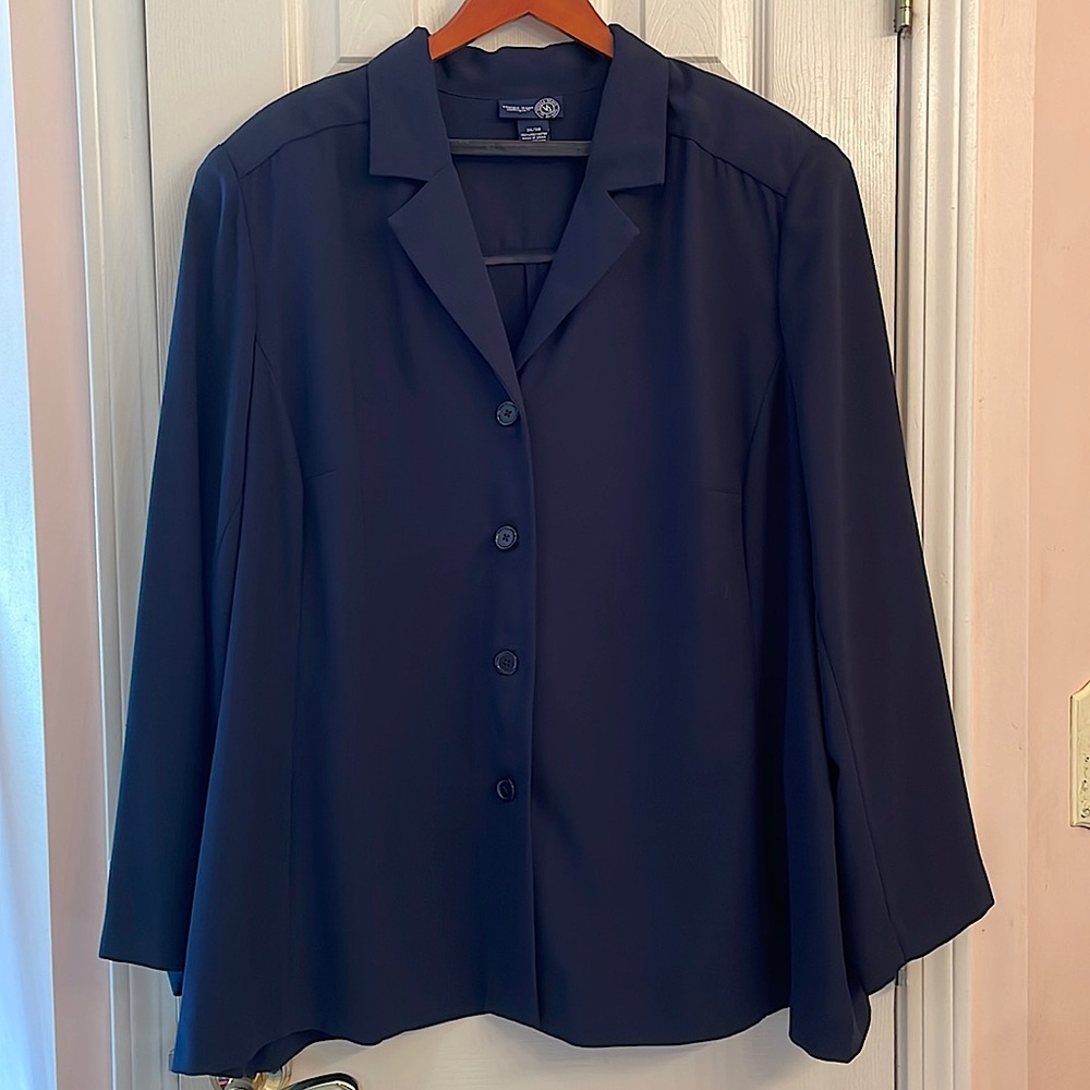 Lane Bryant, size 26/28, Navy jacket, unlined